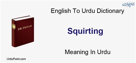 squirt meaning in urdu|Squirt meaning in Urdu: Bud Dimaag